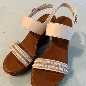 Italian Wedge Shoes, Size 6, Barley Worn